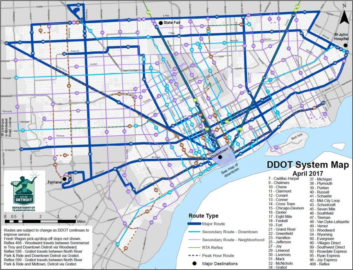 mapu Detroitu Bus