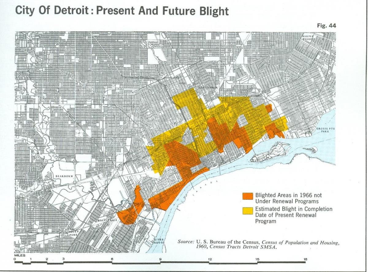 mapu Detroitu blight