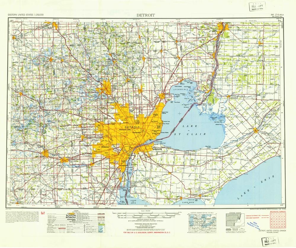 Detroit v nás mapu
