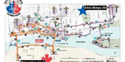 Mapu Detroitu maratón