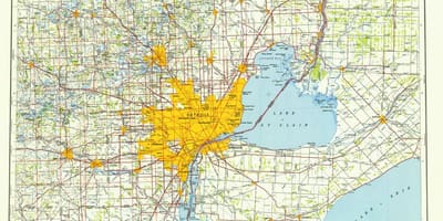 Detroit v nás mapu